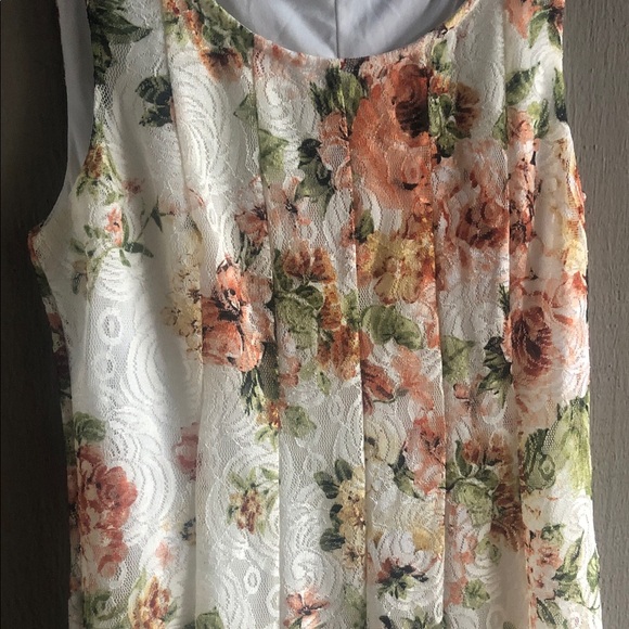 Floral Print Sleeveless Midi Dress - Picture 2 of 7